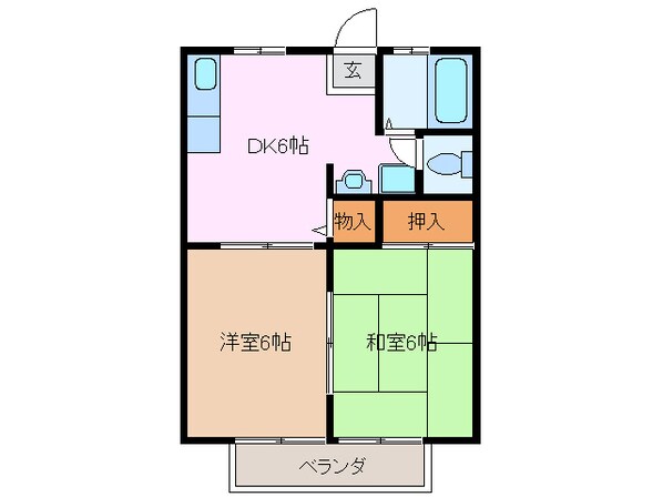 サンマリーナの物件間取画像